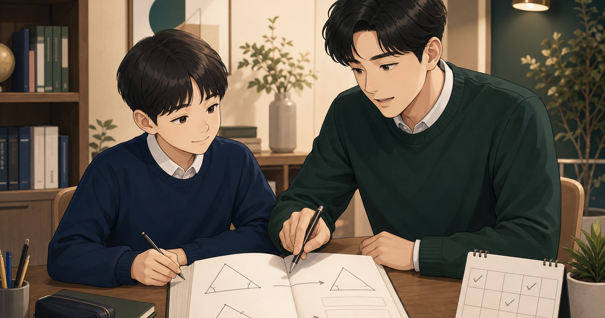 조건 표시 → 성질 선택 → 근거 문장 → 간격 재풀이 체크리스트